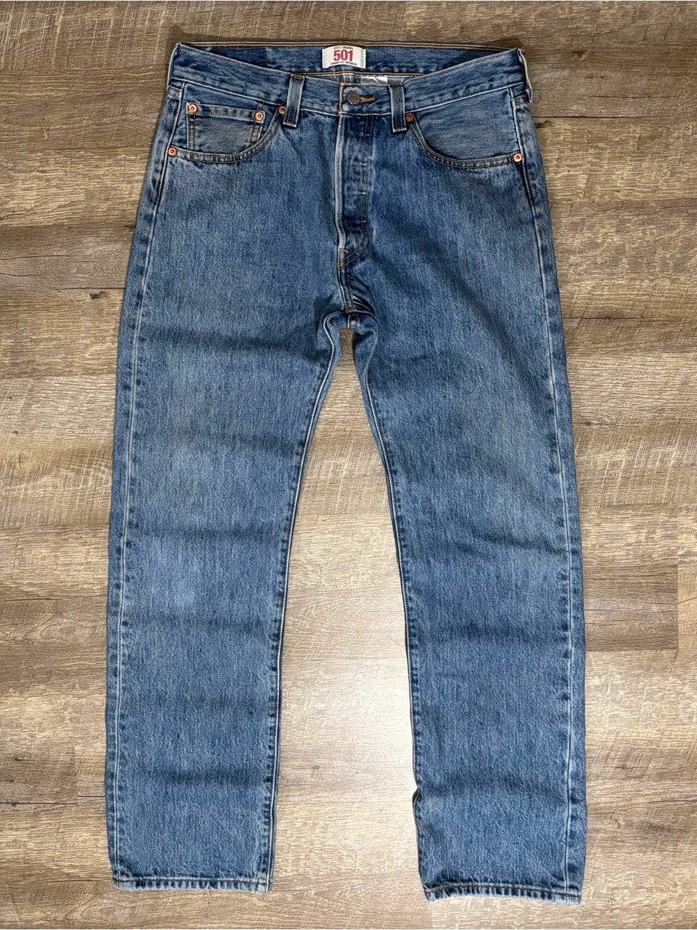 Vintage Levi’s 501 Light Wash Denim 2003 Tag 33X32 See Measurements